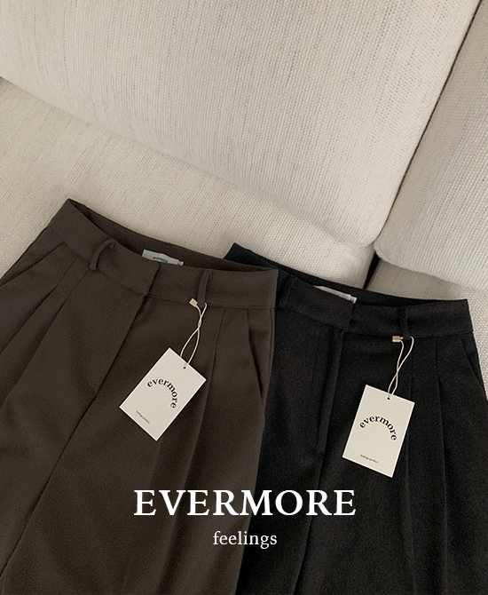 [evermore] 웜핀턱슬랙스 (2color)