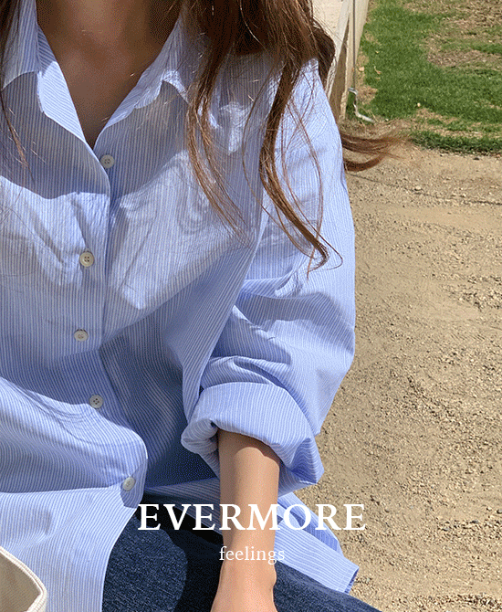 [evermore] 커밍스트라이프셔츠 (2color) *당일출고
