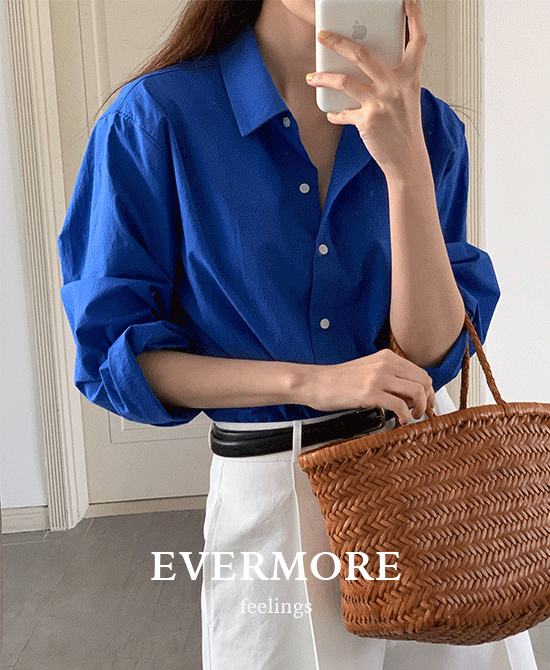 [evermore] 파운드셔츠 (classic blue) *당일출고
