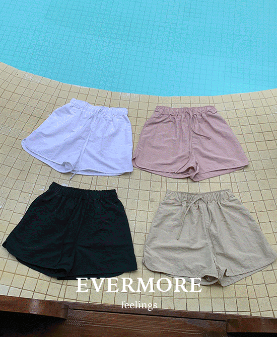 [evermore] 아쿠아밴딩숏츠 (4color) *블랙,화이트-10일소요