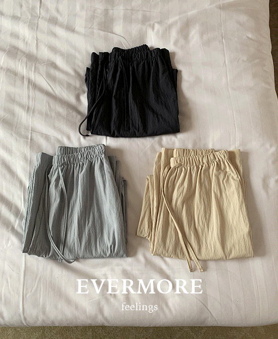 [evermore] 나일론밴딩팬츠 (3color) *당일출고